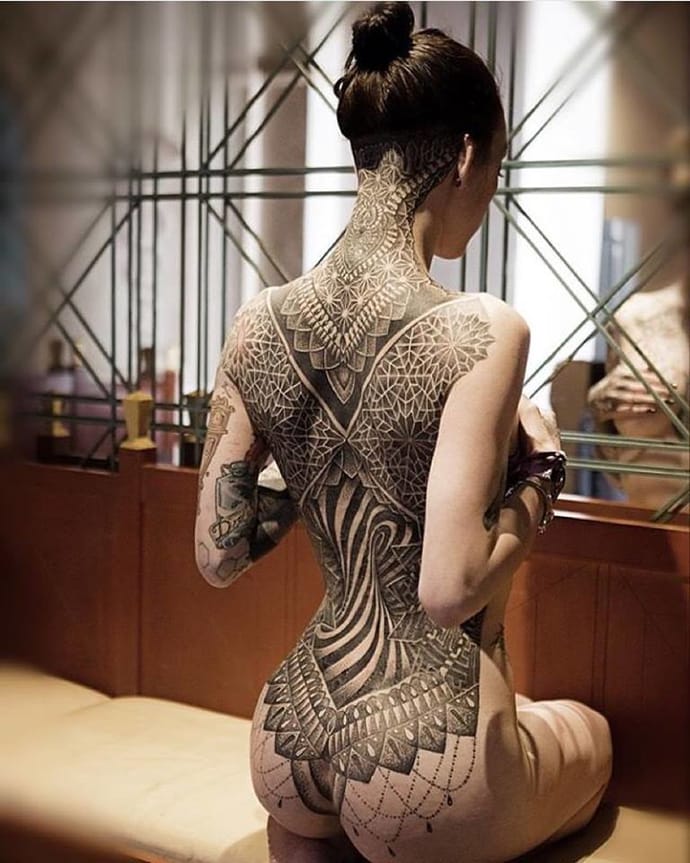 16 Fabulous Dotwork Geometry Tattoos
