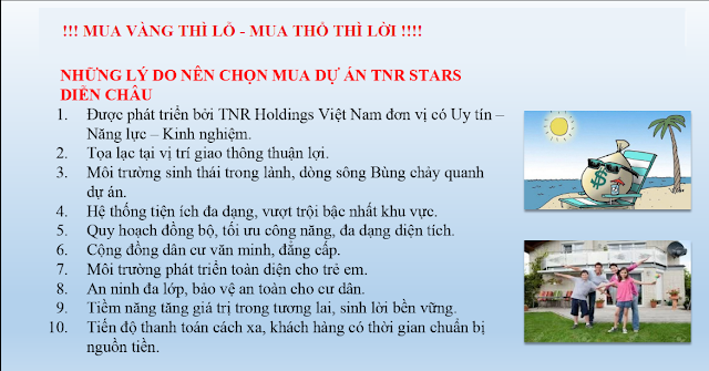 Khu đô thị TNR Stars Diễn Châu Nghệ An dự án biệt thự liền kề shophouse