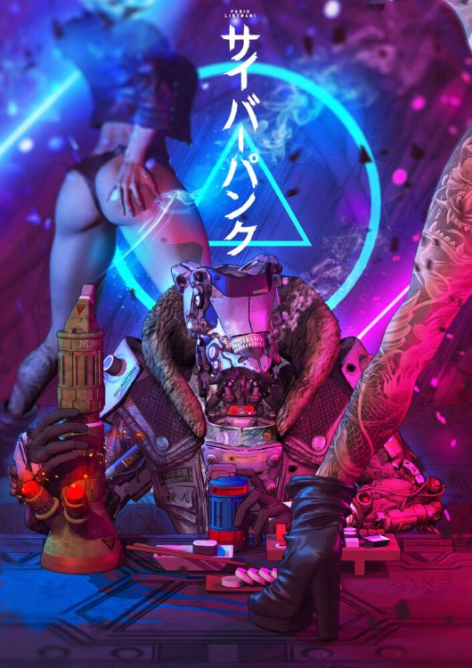 As sombrias ilustrações de ficção científica com toques cyberpunk de Fabio Listrani Fabio Listrani artstation deviantart arte ilustrações ficção científica cyberpunk robôs
