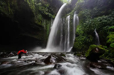 Visit Waterfall Sendang Gile and Tiu Kelep after trekking Mount Rinjani