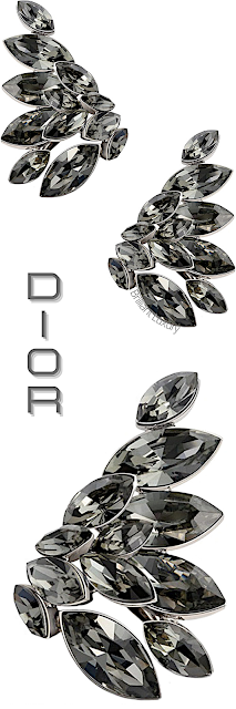 ♦Dior sparkling Everdior earrings in anthacite #dior #jewelry #earrings #brilliantluxury