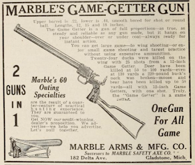 Antique Gun Ad Marble's Gamegetter