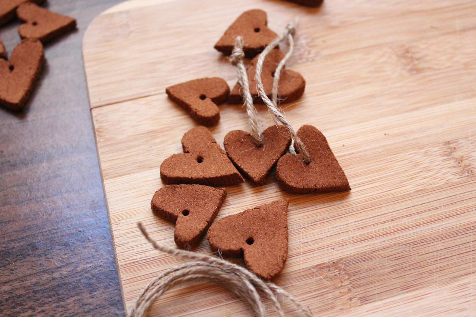 Cinnamon Heart Ornaments Sarah & Nick