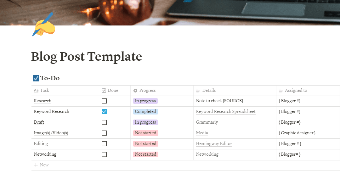 Free: The Ultimate Notion Blog Post Template