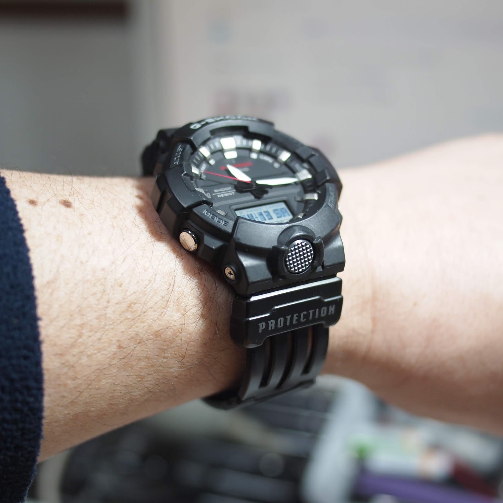 CASIO G-SHOCK GA-800 アナデジ 腕時計 ブラック 美品 - 腕時計(デジタル)