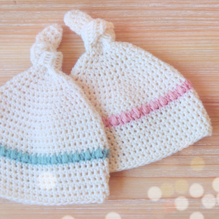 CROCHET NEWBORN BEANIE PATTERN + TUTORIAL Crochet Lovers Tutorials