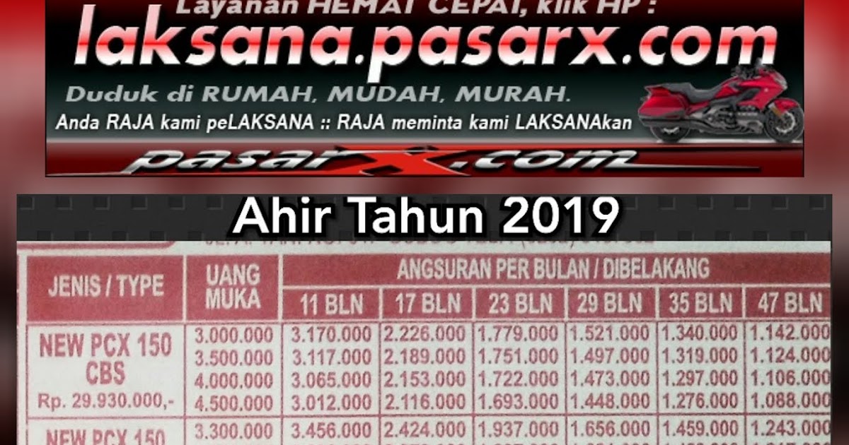 2019 2020 BROSUR Daftar HARGA Kes KREDIT MOTOR HONDA 2019 2020 BROSUR Daftar HARGA Kes KREDIT MOTOR HONDA