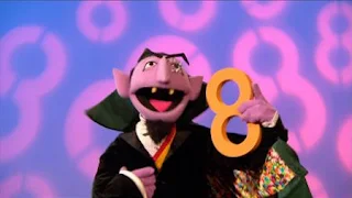 The Count sings Eight is Great song, Sesame Street Episode 4407 Still Life With Cookie season 44