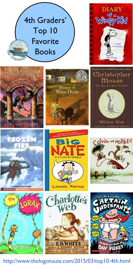 Top 10 Favorite Children's Books of Fourth Graders | The Logonauts