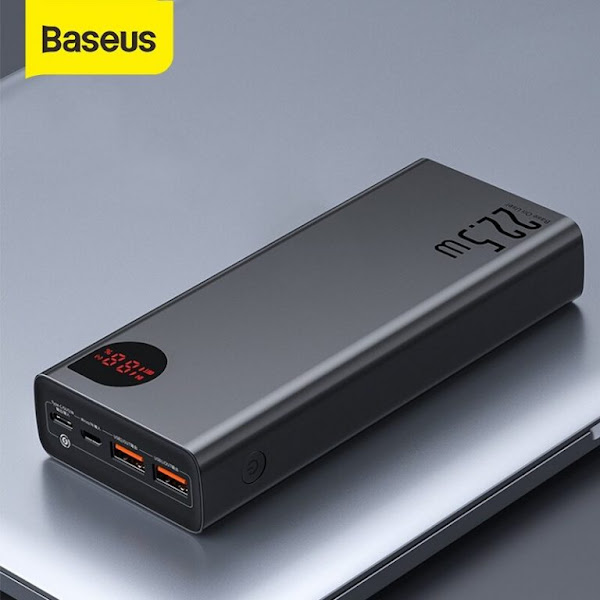 Pin dự phòng sạc nhanh Baseus Adaman Metal Digital Display Quick Charge Power Bank cho Smartphone/ iPad/ Macbook/ Laptop (22.5W, 30000mAh, QC3.0/ PD3.0/ SCP/ AFC Quick charge Power Bank)