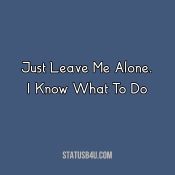 Alone Status and Quotes