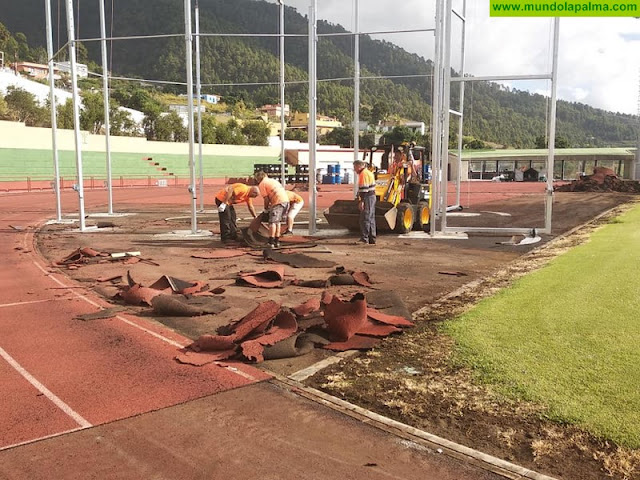 El Cabildo garantiza una nueva vida útil de diez años a la pista de atletismo de la Ciudad Deportiva de Miraflores
