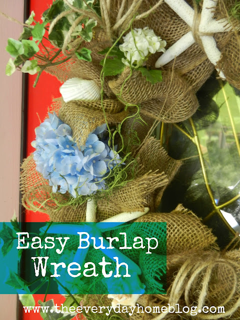 Burlap Wreath Instructions by The Everyday Home #burlap #wreaths #crafts #DIY #michaels