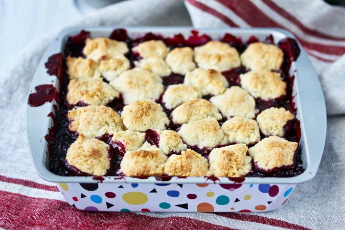 Blackberry Cobbler with bubbly filling Blackberry Cobbler with bubbly filling