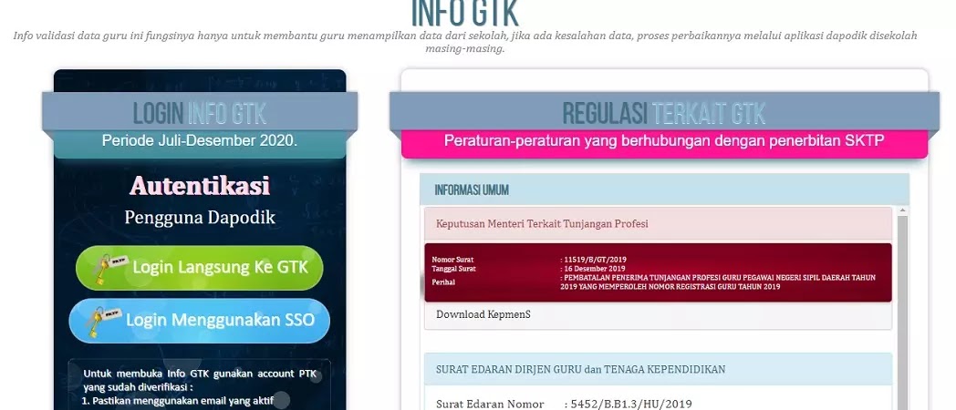 Cara Cetak Info Gtk Dan Sptjm Bantuan Subsidi Upah Bsu Bagi Tenaga Pendidik Dan Kependidikan Non Pns