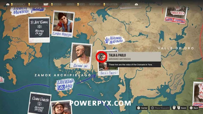 極地戰嚎 6 (Far Cry 6) 全大獎賽位置整理
