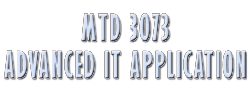 MTD 3073 - Advanced IT Application