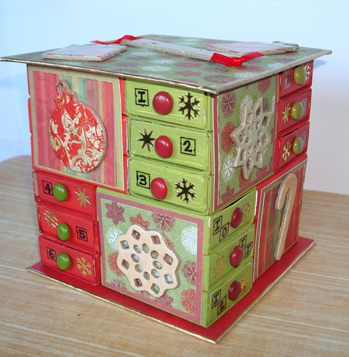 The Messy Crafter Matchbox Advent Calendar and Instructions