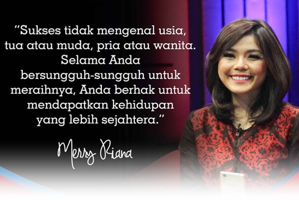 Kata-Kata Bijak Dari Merry Riana penuh Motivasi - Menit info
