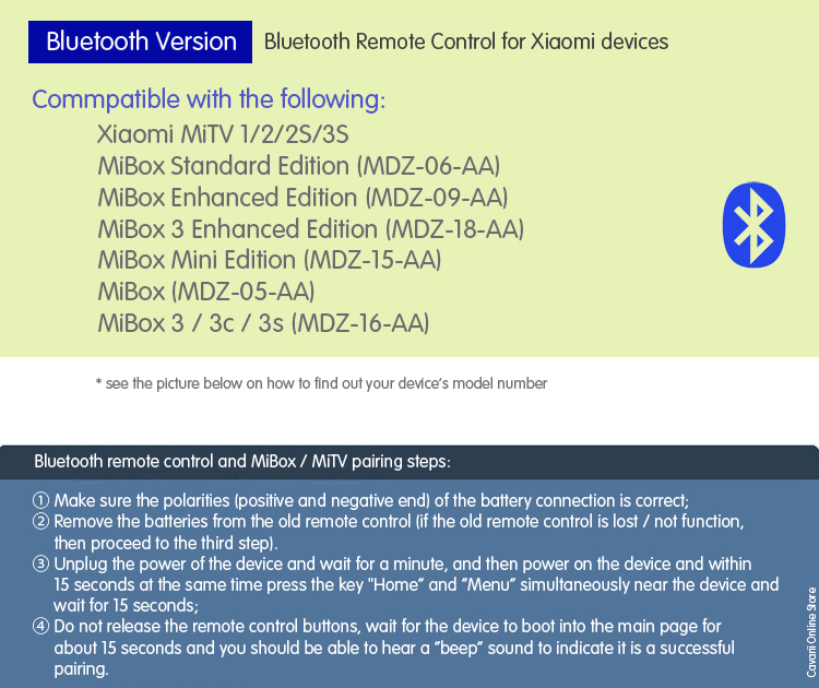 Xiaomi Bluetooth Remote control Pairing and sync Ask About It At Play