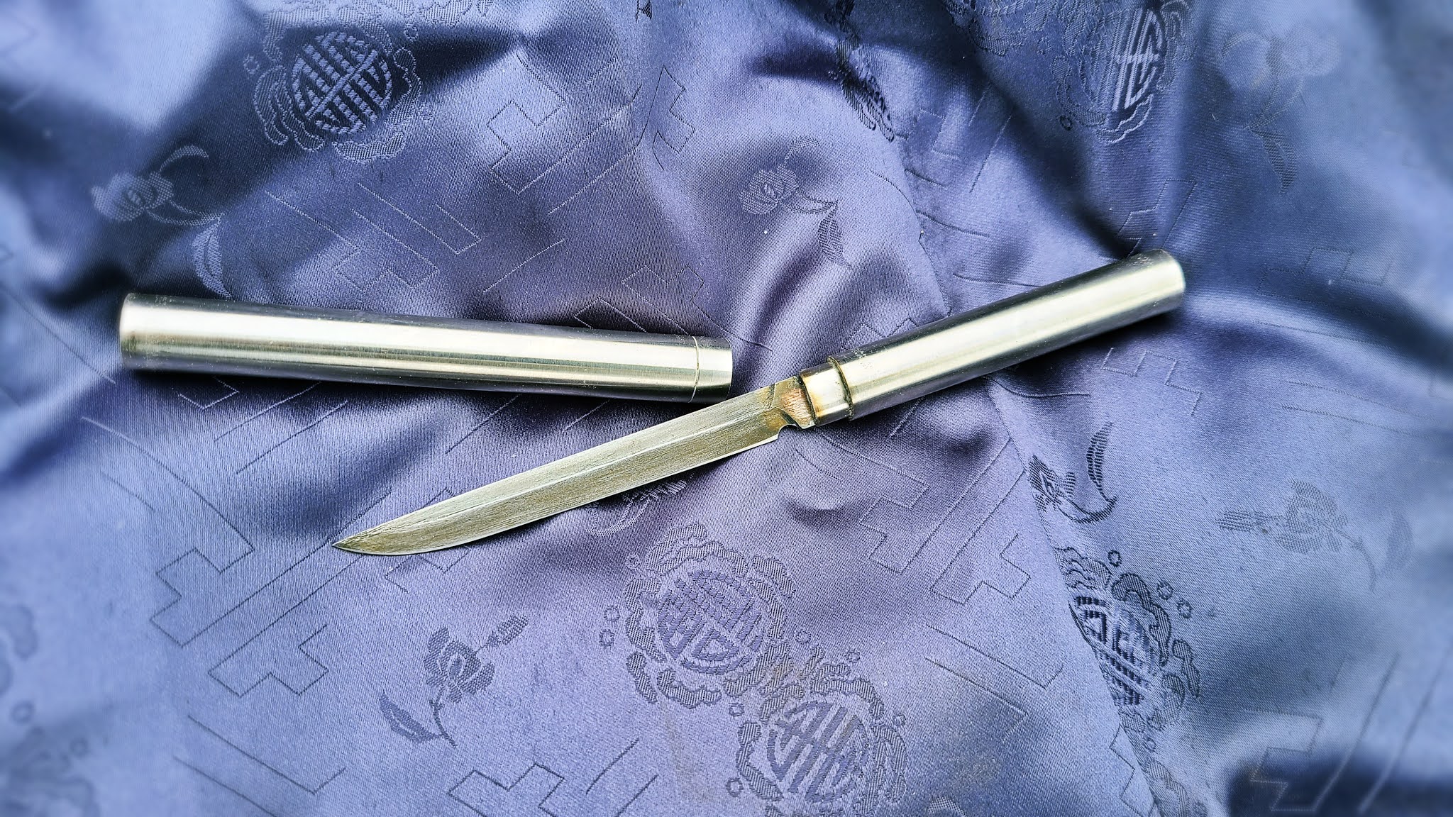 making a stainless steel pipe knife EUNJANGDO