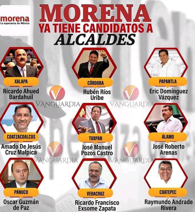 INFORMACIÓN GENERAL MORENA CONFIRMA ALGUNAS CANDIDATURAS A PRESIDENTES MUNICIPALES INFORMACIÓN GENERAL MORENA CONFIRMA ALGUNAS CANDIDATURAS A PRESIDENTES MUNICIPALES