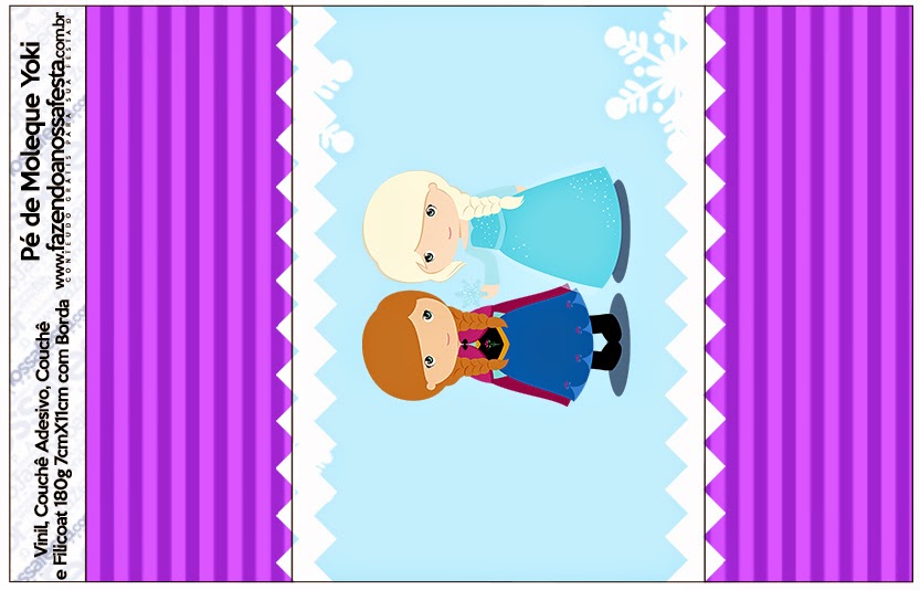 Frozen Niñas en Navidad: Etiquetas Candy Bar para Imprimir Gratis. Etiquetas de Frozen Niñas en Navidad para imprimir gratis.