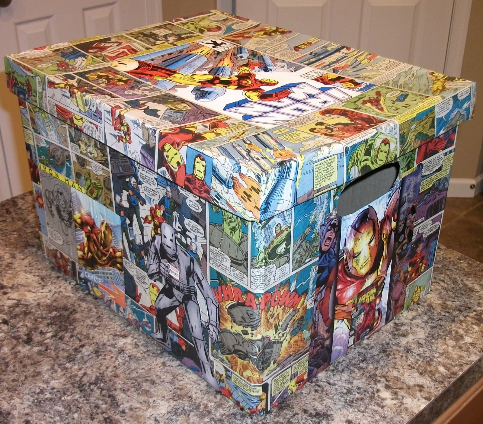 Kracalactaka Creations Comic Decoupage Blog Decoupage Storage