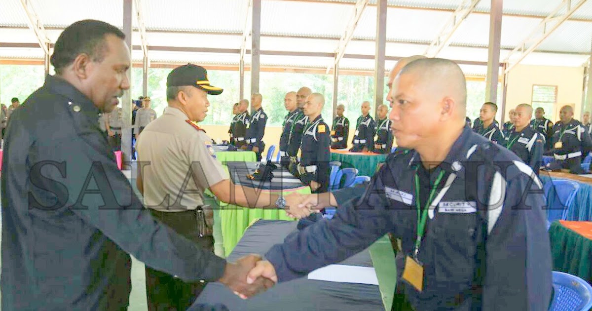 43 Satpam Ikuti Diksar Oleh Bujp Pt Putra Otomona Jaya Salam Papua
