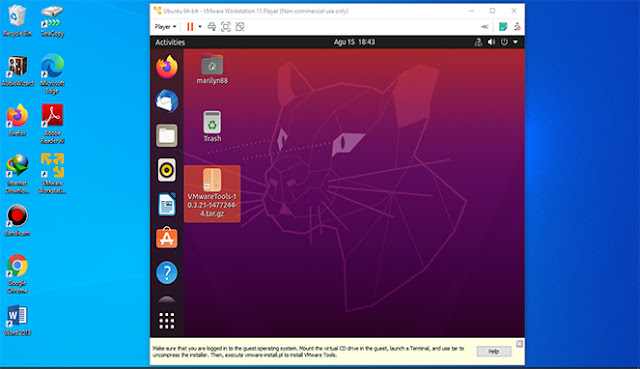 Cara Install Sistem Operasi Ubuntu Linux di VMware - Tips Tutorial Bersama