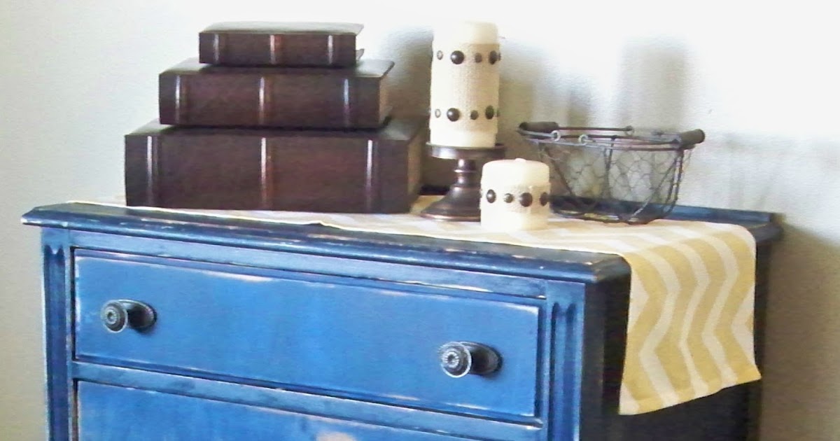 Distressed Blue Dresser Adventures of a DIY Mom