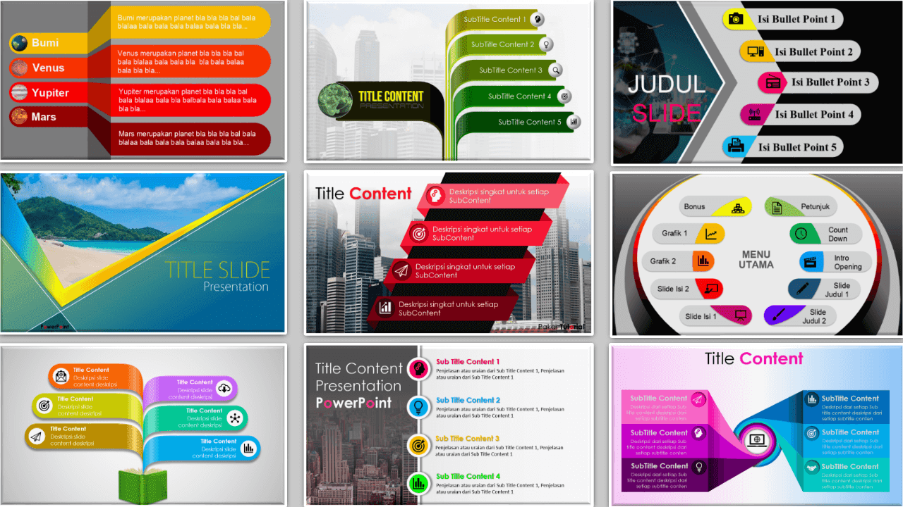 contoh slide powerpoint free download
