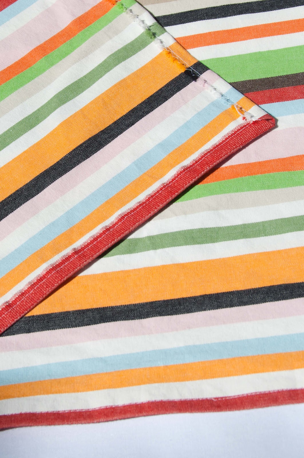 Aesthetic Nest: Sewing: Quick Mitered Table Runner (Tutorial)