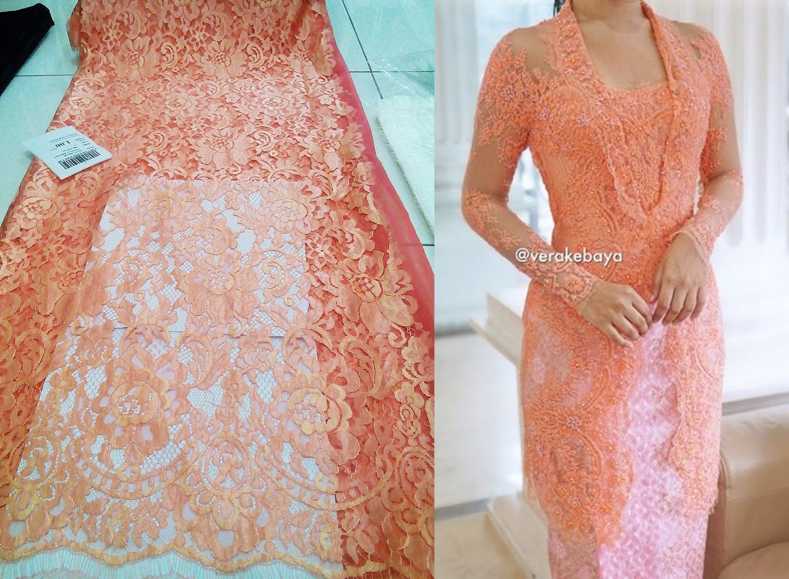  kebaya  warna  peach  kebaya  warna  peach  grosir brokat 