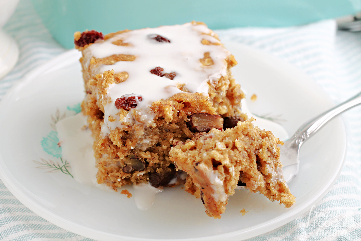 Frugal Foodie Mama Oatmeal Raisin Banana Snack Cake