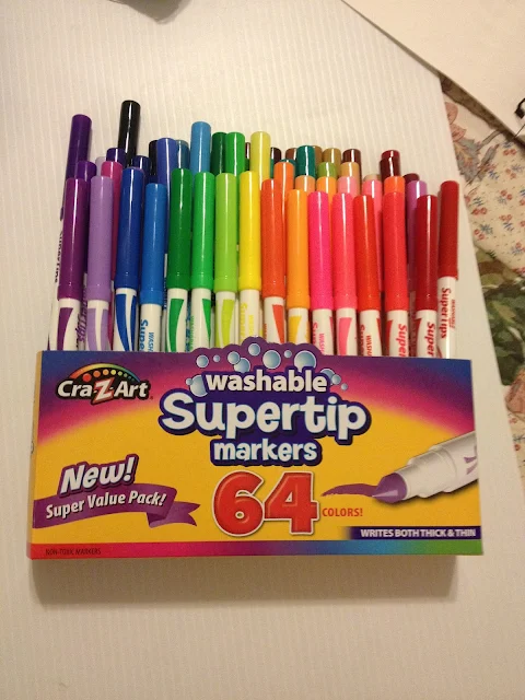 CraZArt Supertip Markers, washable markers, markers like Crayola, cheap markers