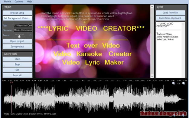 Download Lyric Video Creator Professional 4.0 Full Crack