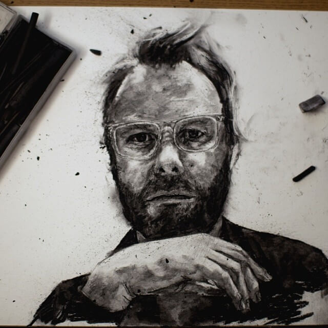 StefanRHarris Charcoal Portrait process