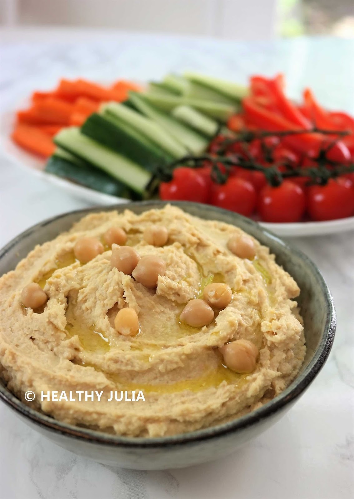 COOKING JULIA HOUMOUS NATURE ET CRUDITÉS