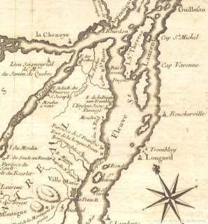 Ile de Montreal in 1744
