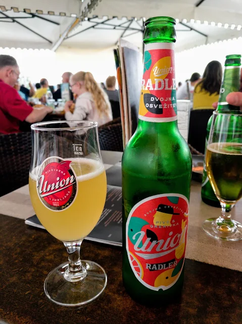 Drink Radler on Tartini Square in Piran on the Slovene Riviera