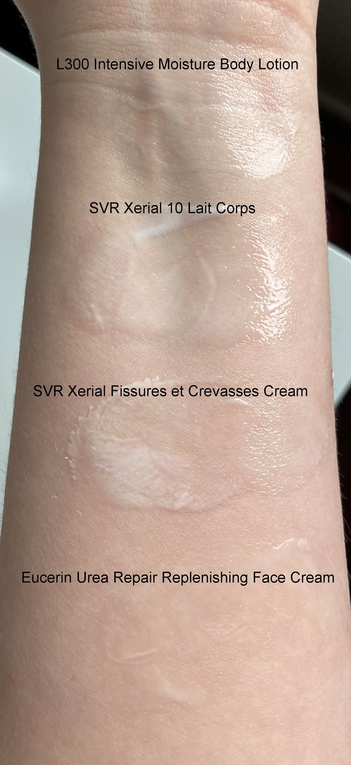 Skincare Notebook Urea Moisturizers Reviews and Swatches