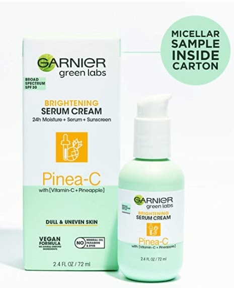 garnier green labs serum creams