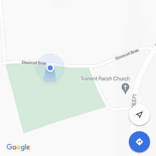Google map showing location of Skulferatu #34 at Tranent Doocot