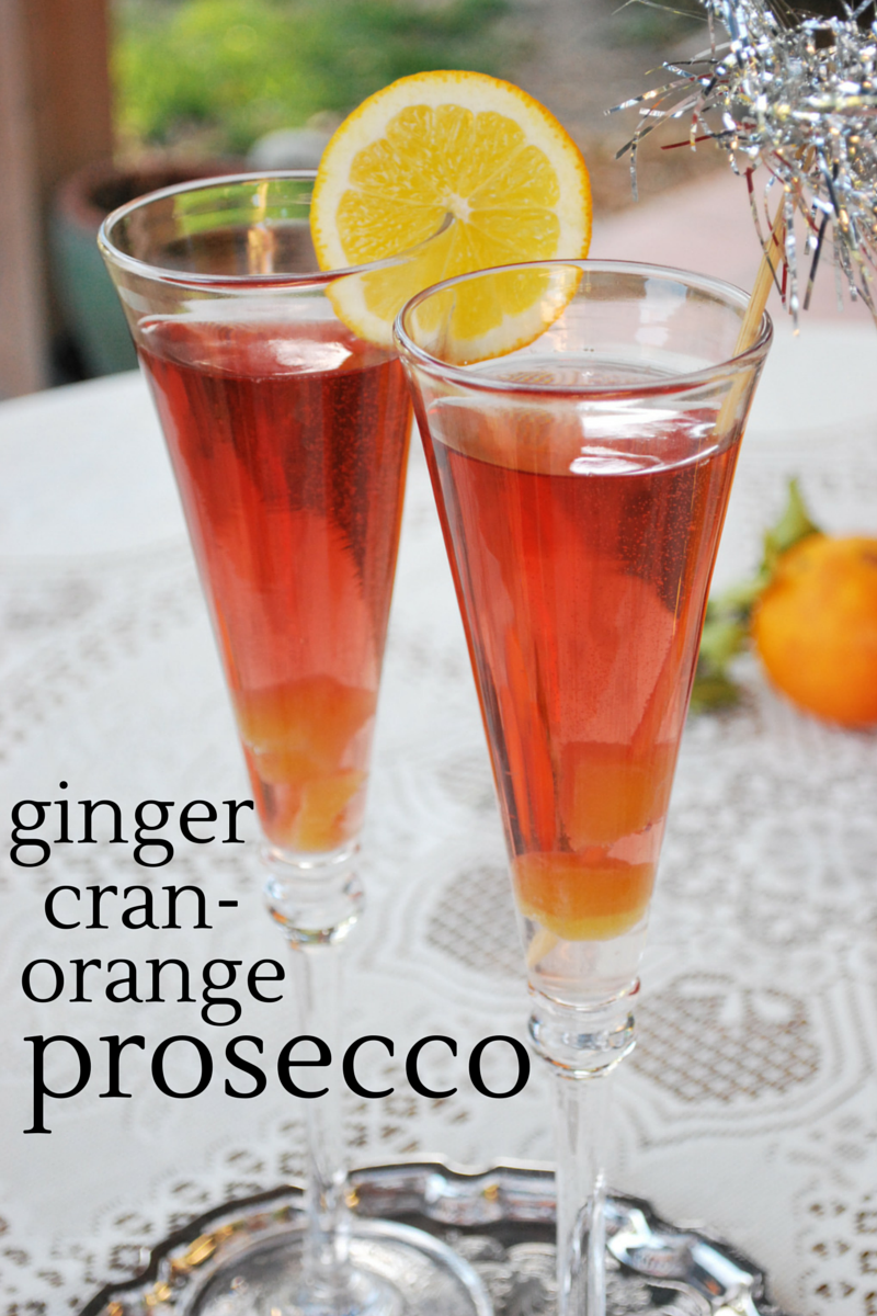 NourishRDs Ginger CranOrange Prosecco