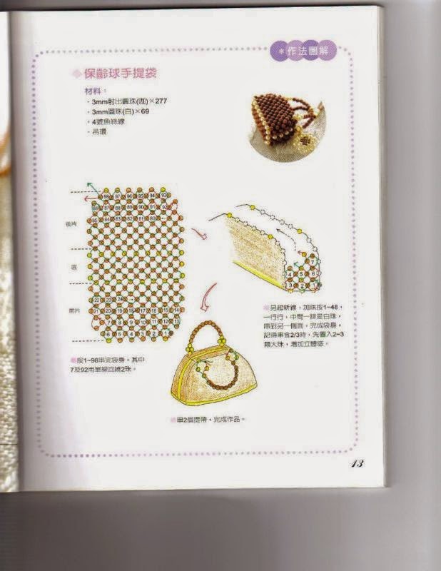 Схемы сумочек из бусин