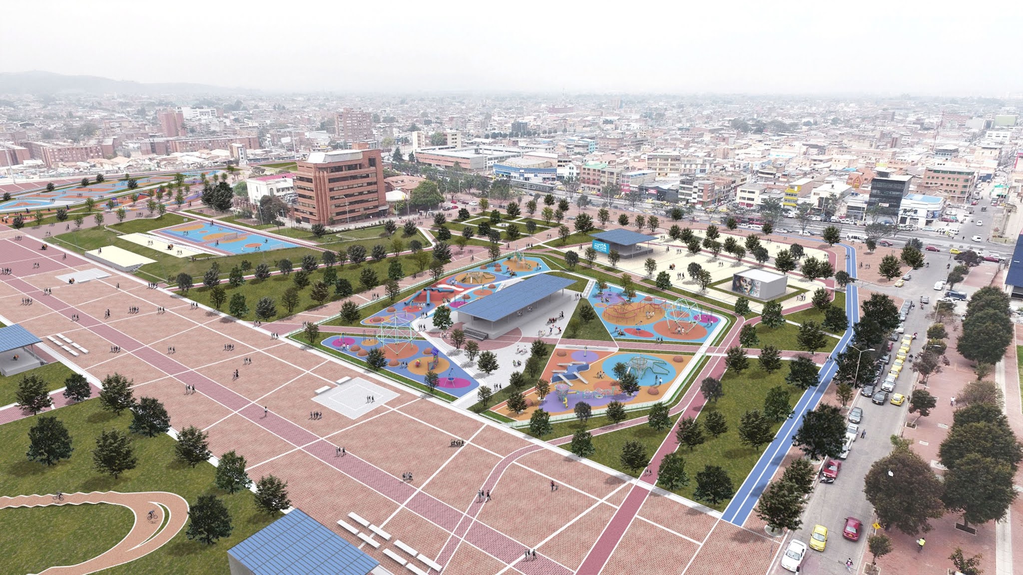 En Chapinero Parque Tercer Milenio en Bogotá