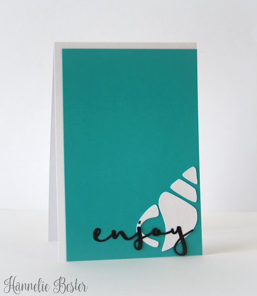 beach inspired greeting card - enjoy