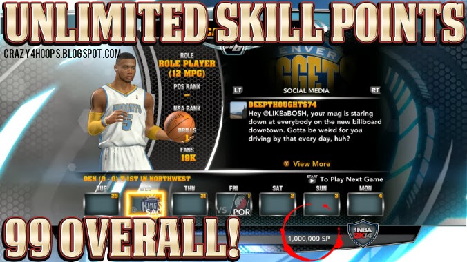 How to get Unlimited Skill Points in NBA 2k14 MyCareer