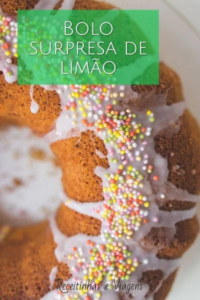 Bolo de limão com creme de limão